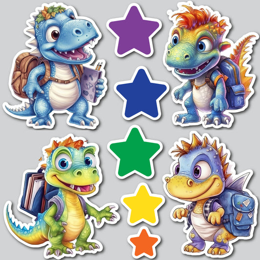 SCHOOL DINOS | Yard Card Set