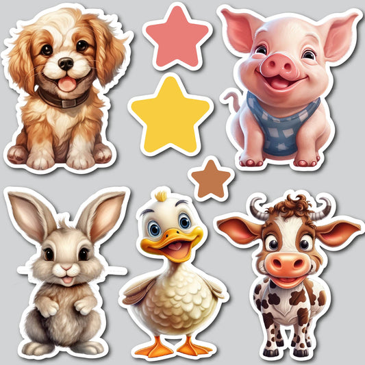 CUTE BABY ANIMALS (1) | Yard Card Set