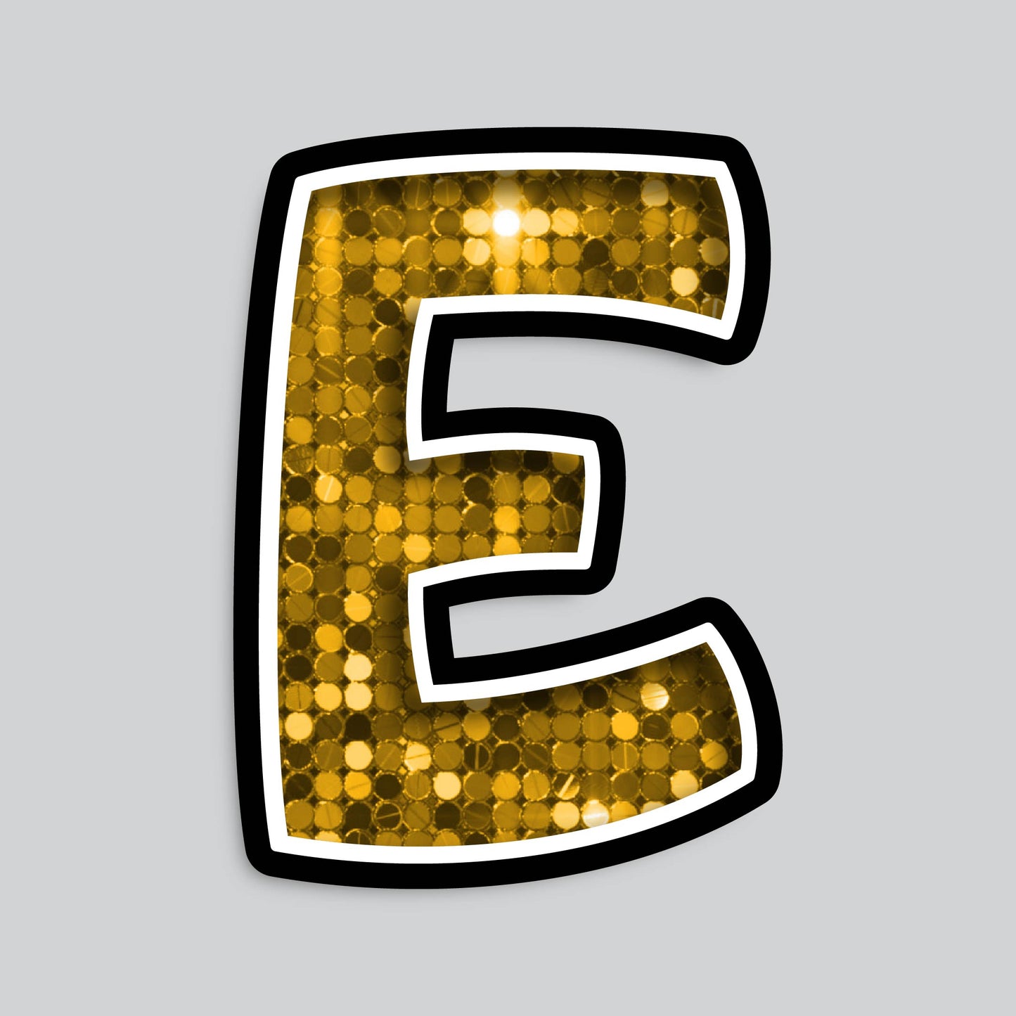 23.5” INDIVIDUAL BOUNCY GOLD SHADOW LETTERS