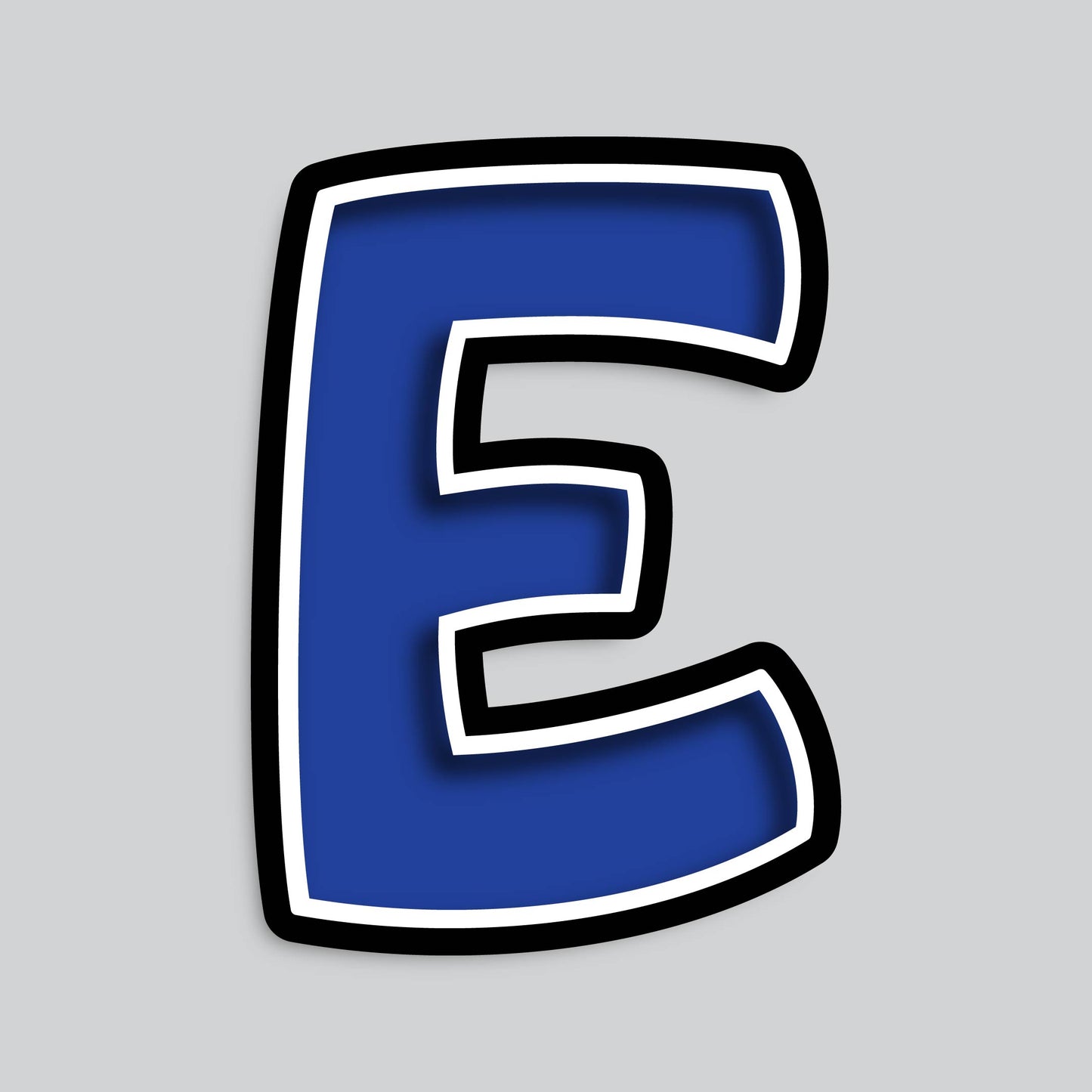 23.5” INDIVIDUAL BOUNCY BLUE SHADOW LETTERS