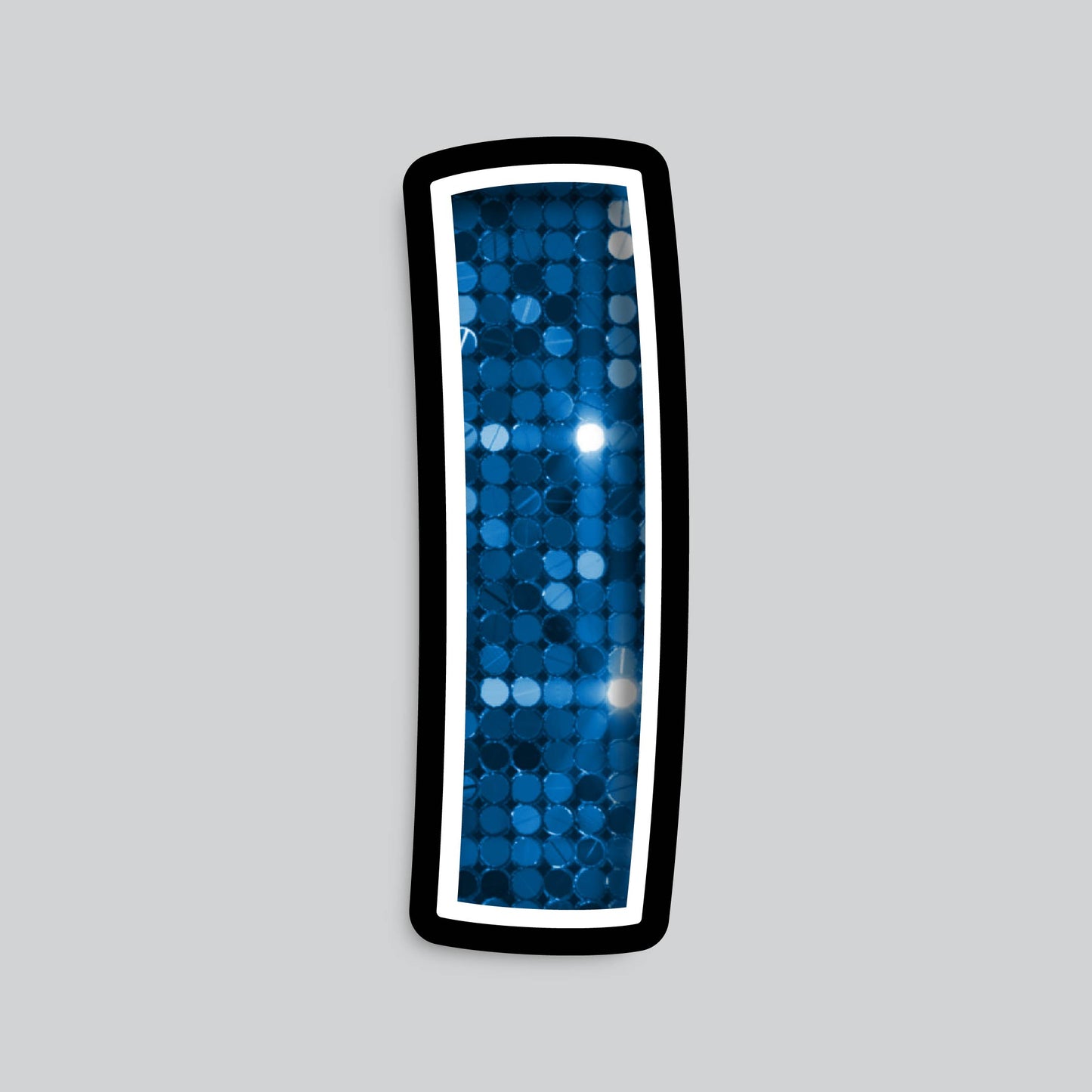 23.5” INDIVIDUAL BOUNCY BLUE SEQUIN SHADOW LETTERS