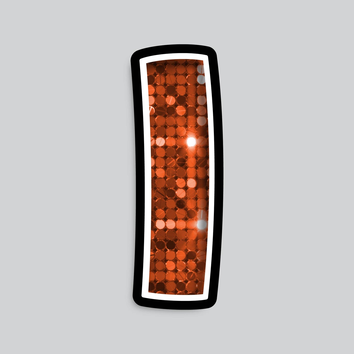 23.5” INDIVIDUAL BOUNCY ORANGE SEQUIN SHADOW LETTERS