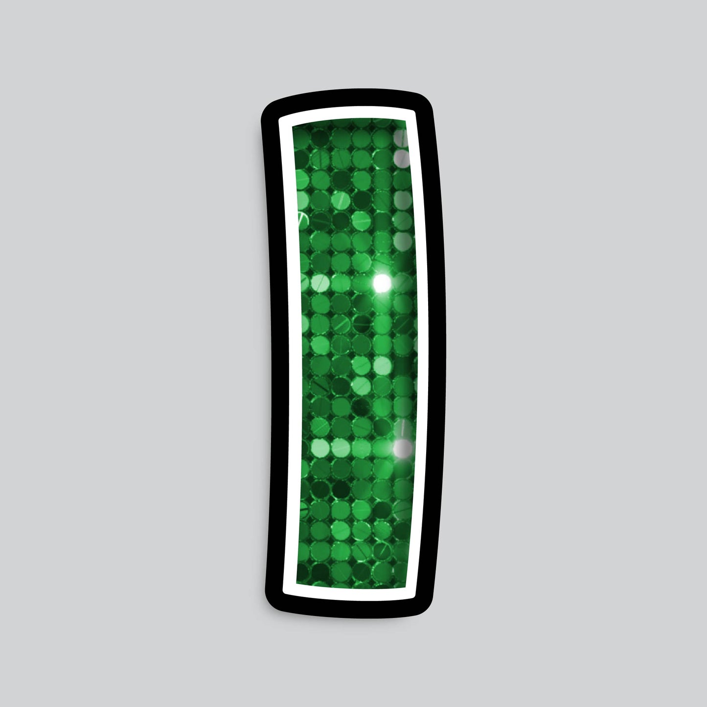 23.5” INDIVIDUAL BOUNCY SEQUIN GREEN SHADOW LETTERS