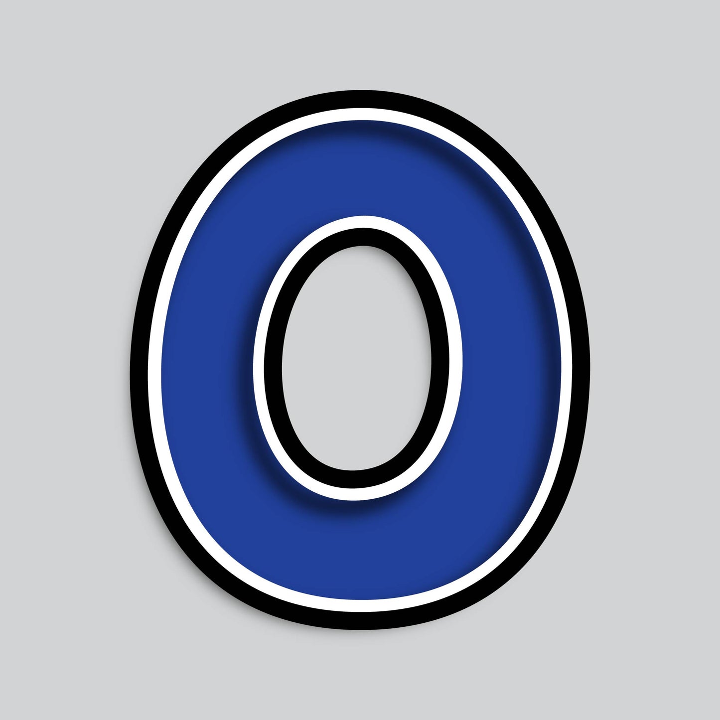 23.5” INDIVIDUAL BOUNCY BLUE SHADOW LETTERS