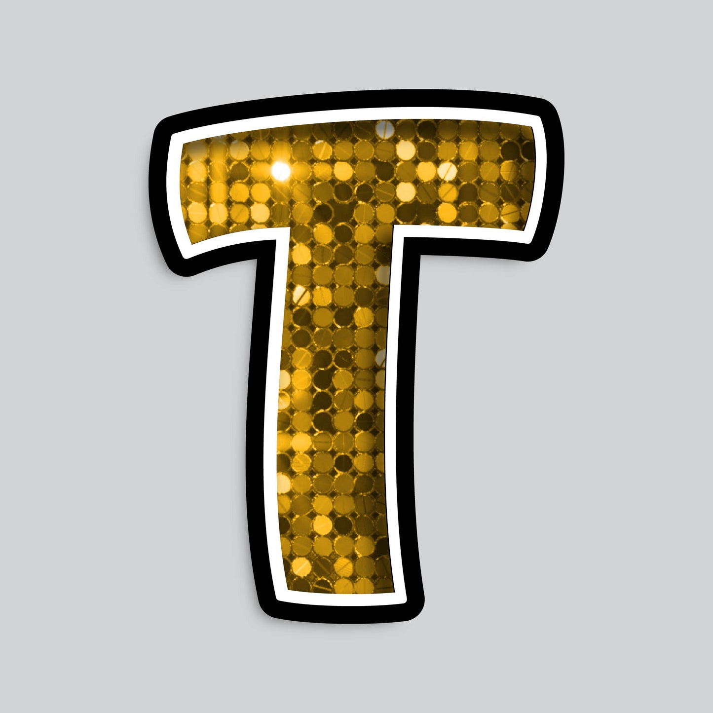 23.5” INDIVIDUAL BOUNCY GOLD SHADOW LETTERS