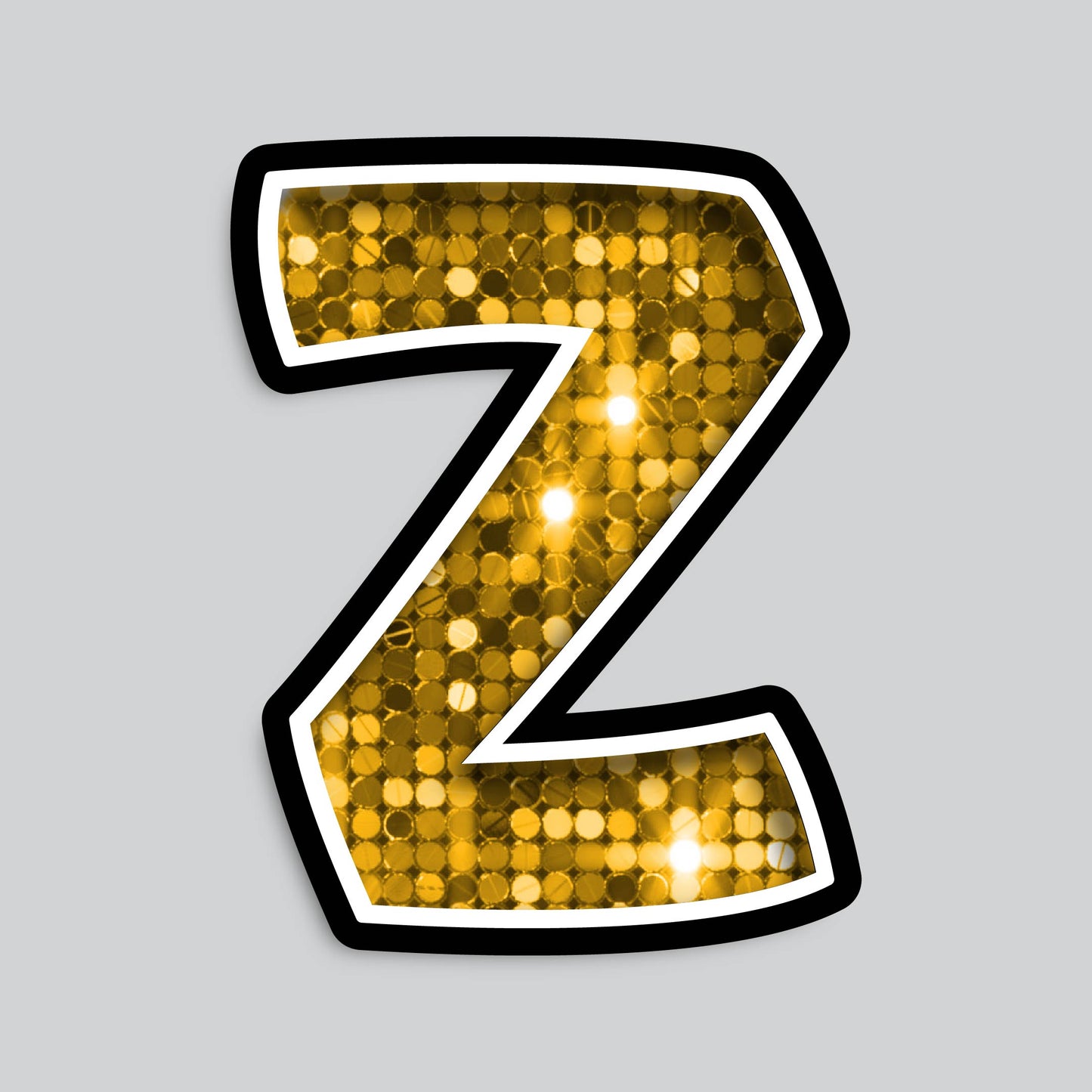 23.5” INDIVIDUAL BOUNCY GOLD SHADOW LETTERS