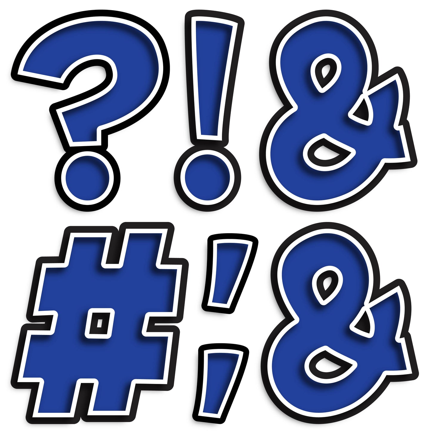 23.5” BOUNCY FONT SPECIAL CHARACTERS - 7 PIECES