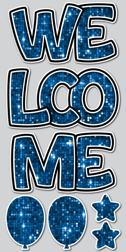 WELCOME EZ SET - BLUE SEQUIN