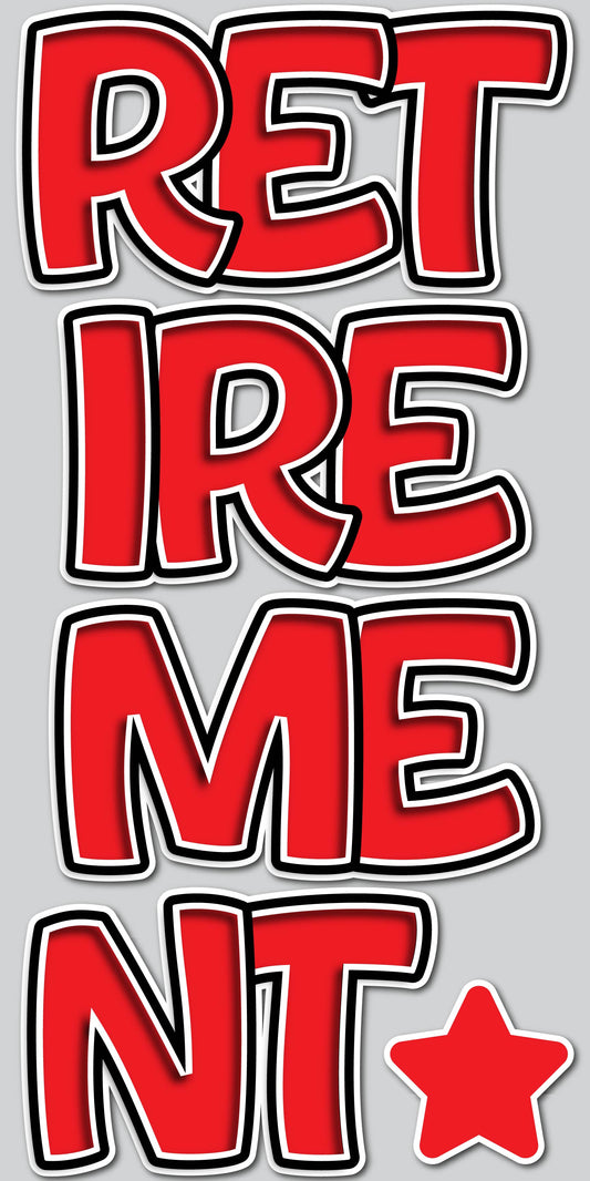 RETIREMENT EZ SET - RED SOLID