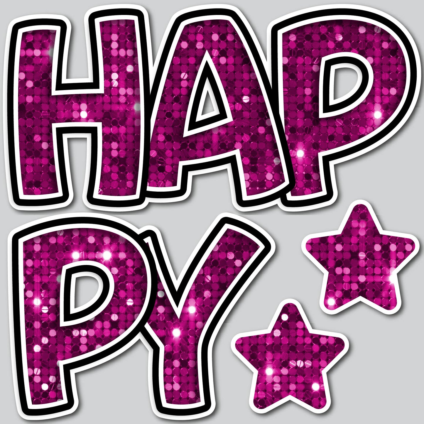 HAPPY EZ SET - PINK SEQUIN