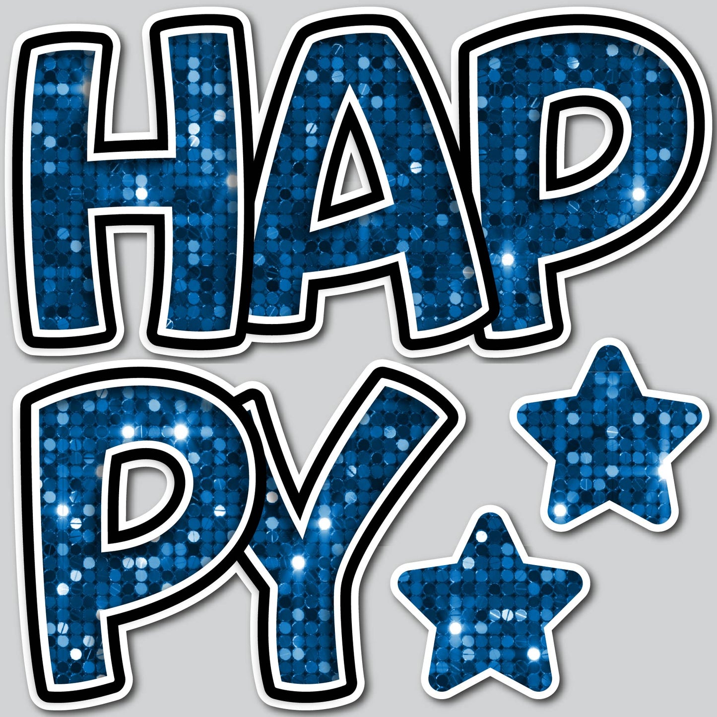 HAPPY EZ SET - BLUE SEQUIN