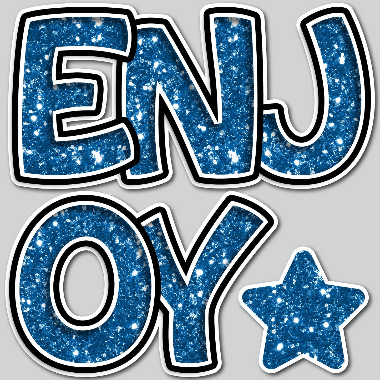 ENJOY EZ SET - BLUE CHUNKY GLITTER