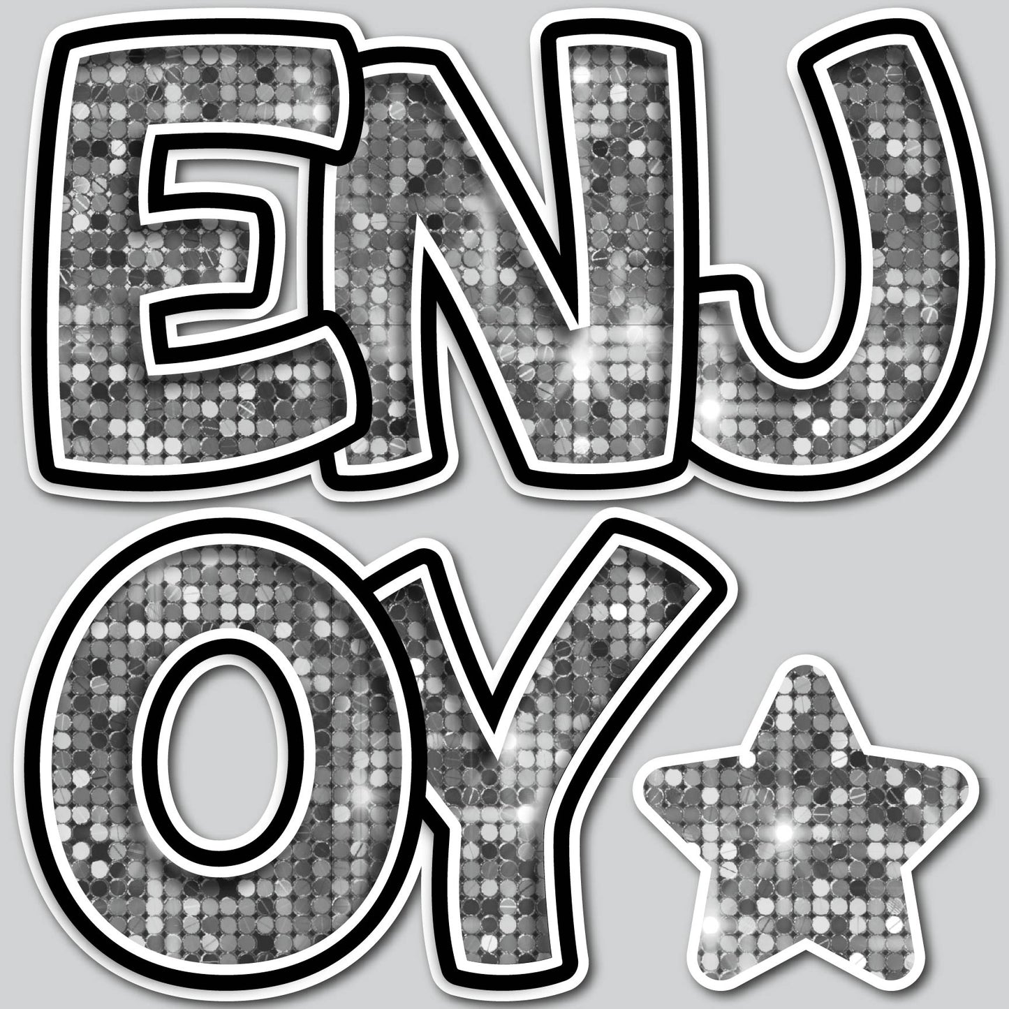 ENJOY EZ SET - SILVER SEQUIN
