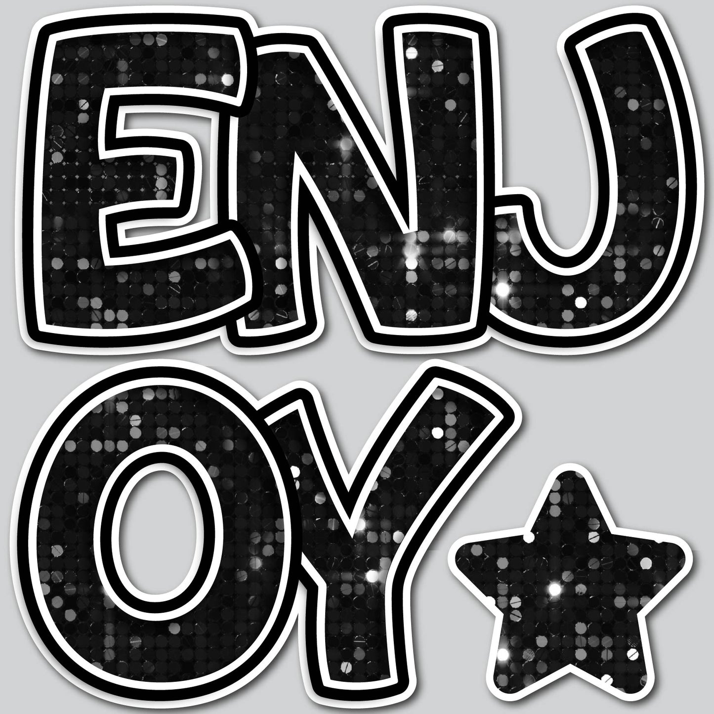 ENJOY EZ SET - BLACK SEQUIN
