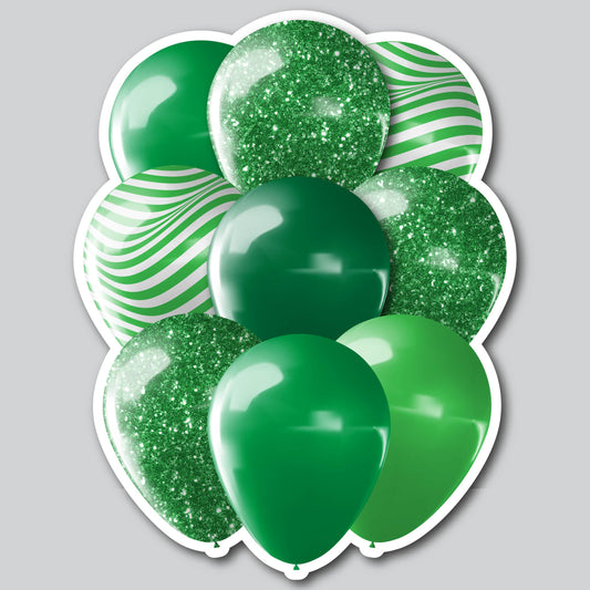 MEDIUM BALLOON CLUSTERS - GREENS