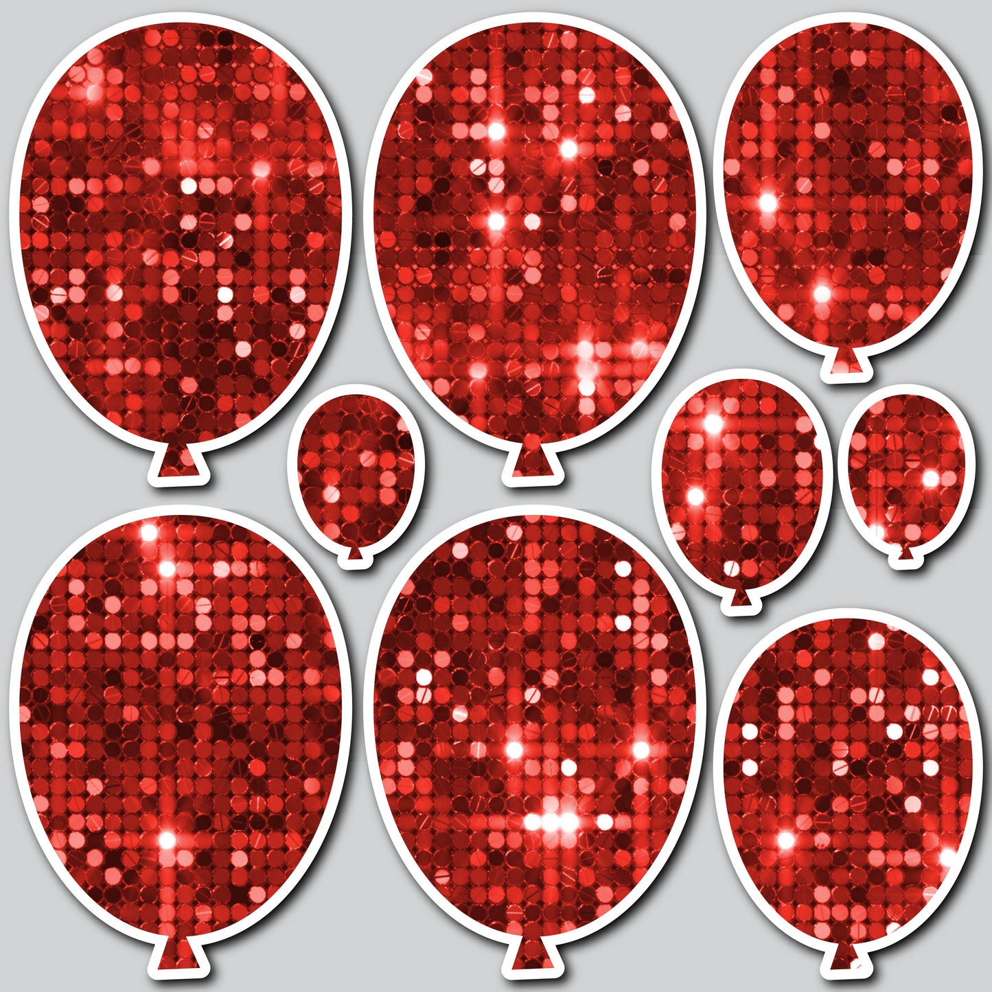 CLASSIC BALLOONS - SEQUIN RED