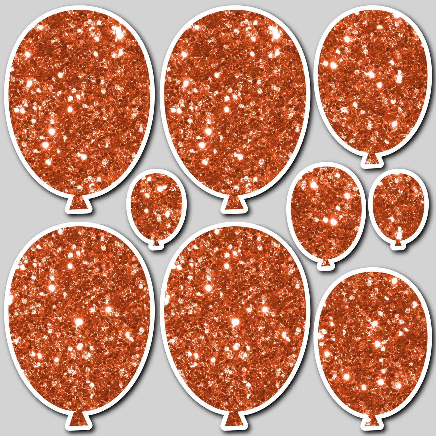 CLASSIC BALLOONS - CHUNKY GLITTER ORANGE