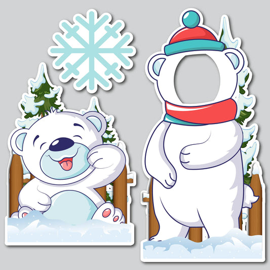POLAR BEAR SELFIE SET | Yard Card Set