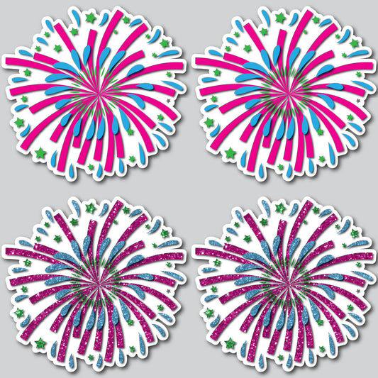 FIREWORKS - PINK/BLUE/GREEN | Yard Card Set