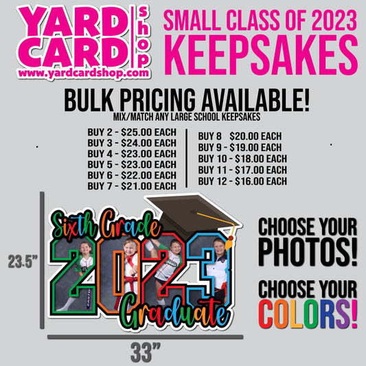 SMALL | PERSONALIZED SIXTH GRADE GRADUATE KEEPSAKE