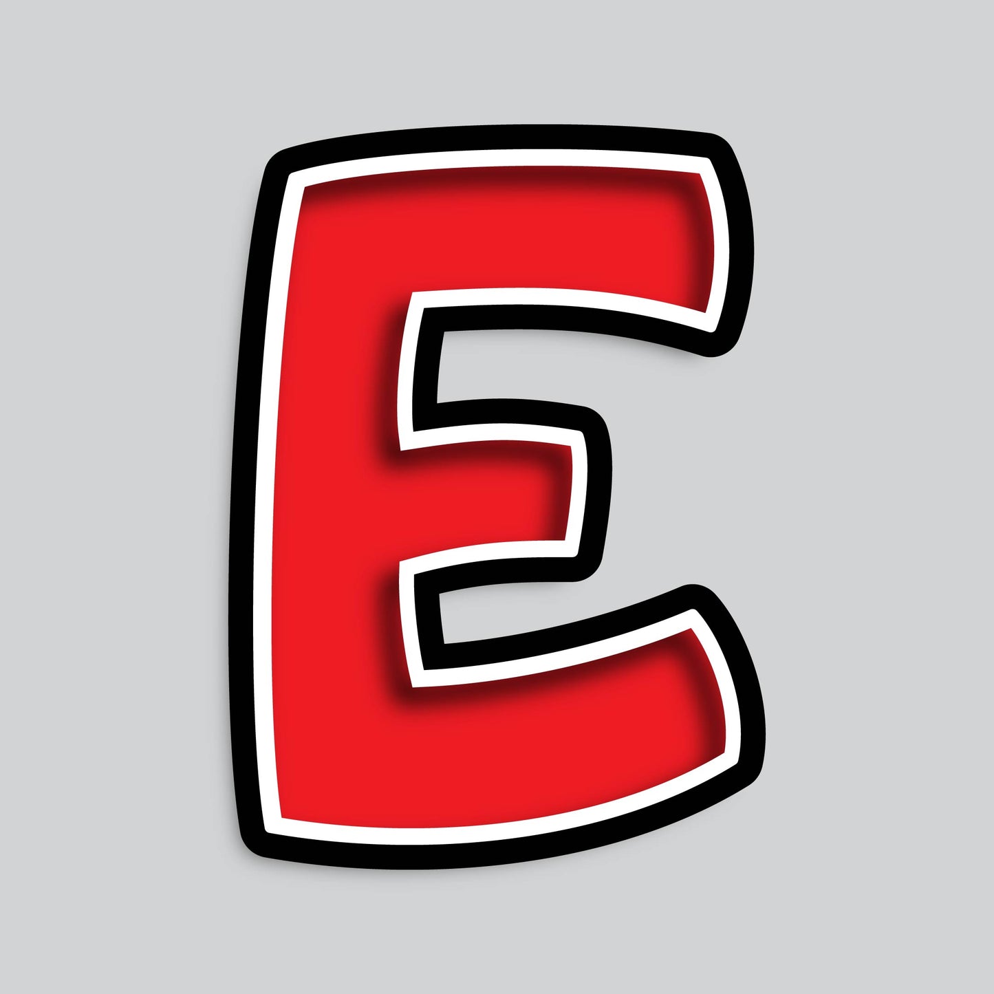 23.5” INDIVIDUAL BOUNCY RED SHADOW LETTERS