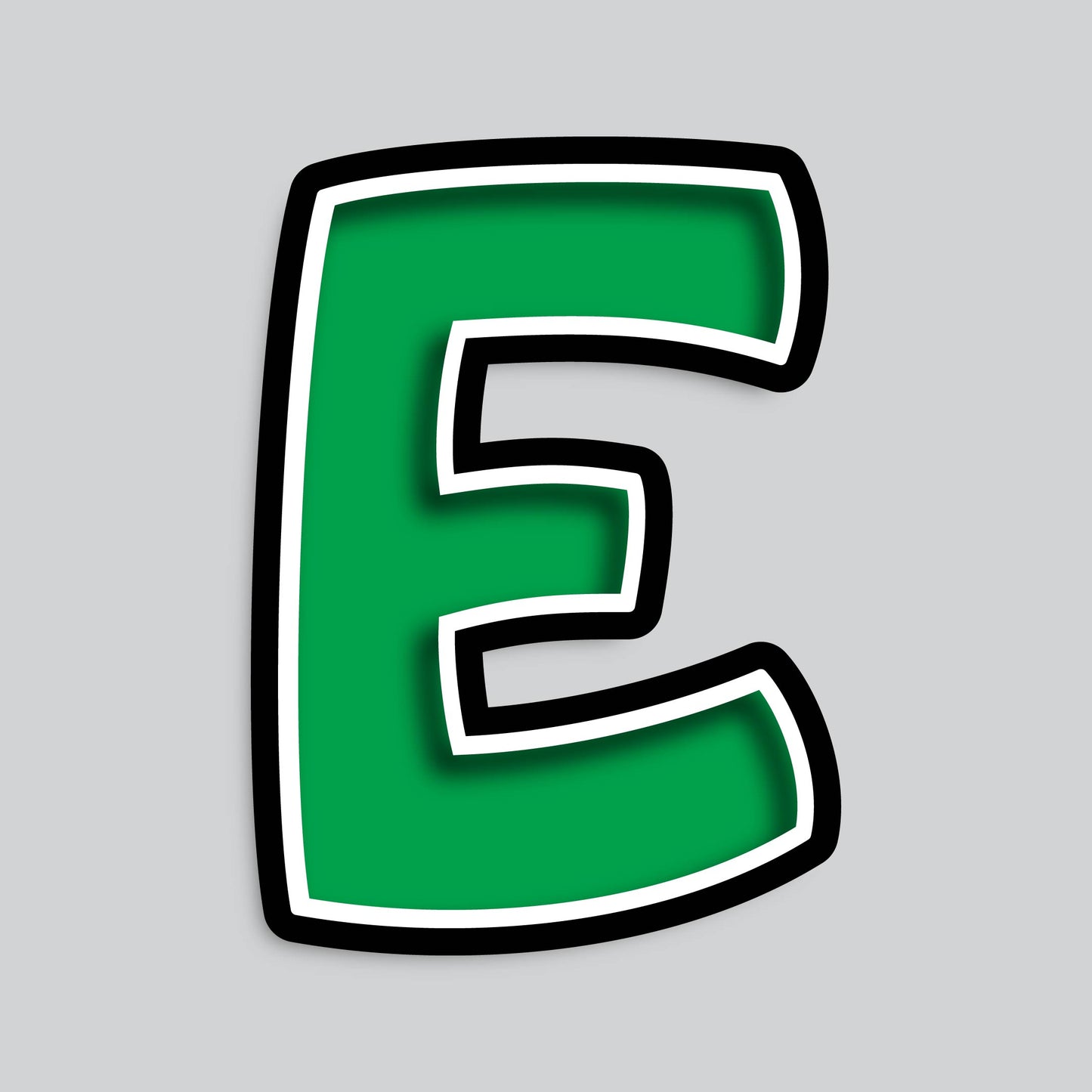 23.5” INDIVIDUAL BOUNCY GREEN SHADOW LETTERS