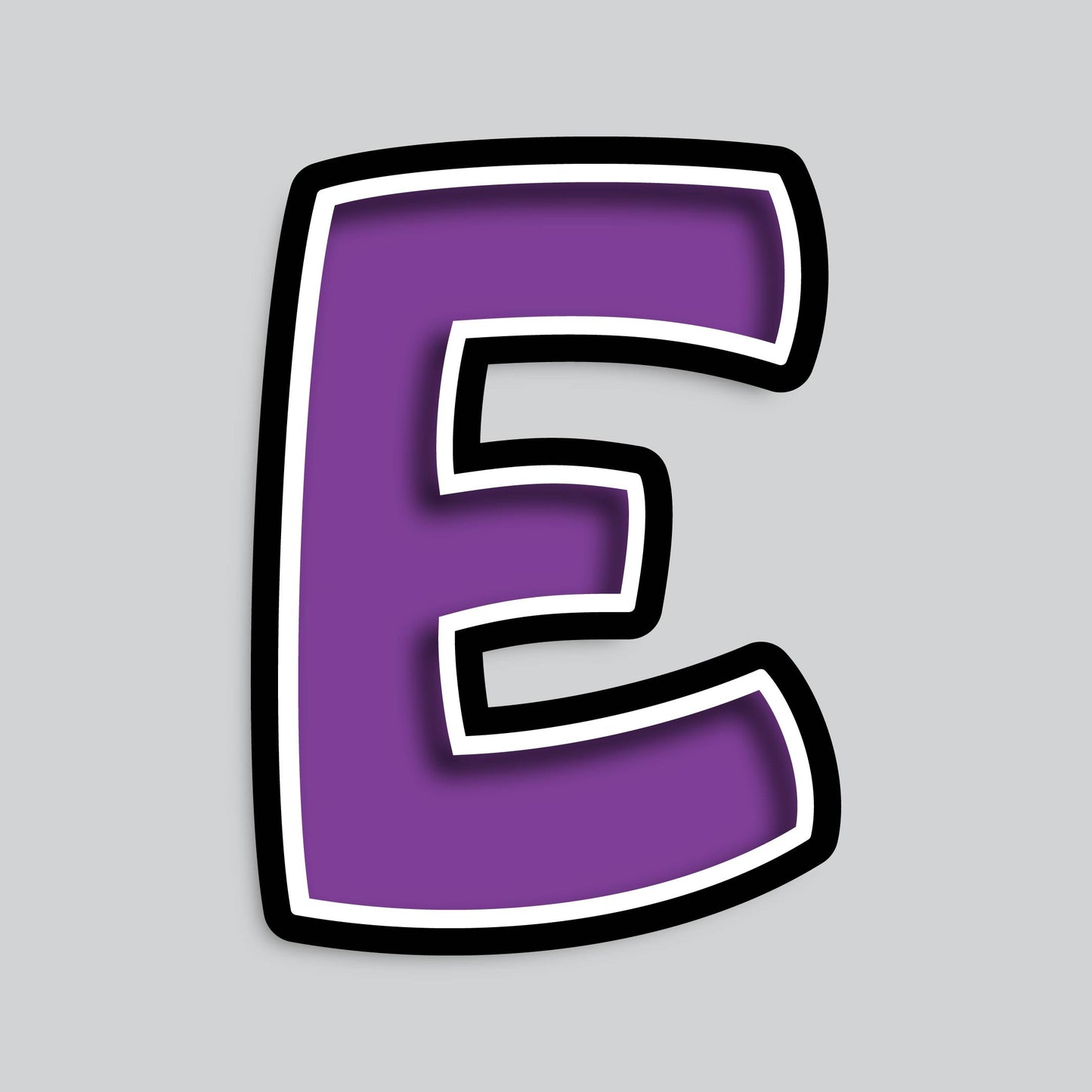 23.5” INDIVIDUAL BOUNCY PURPLE SHADOW LETTERS