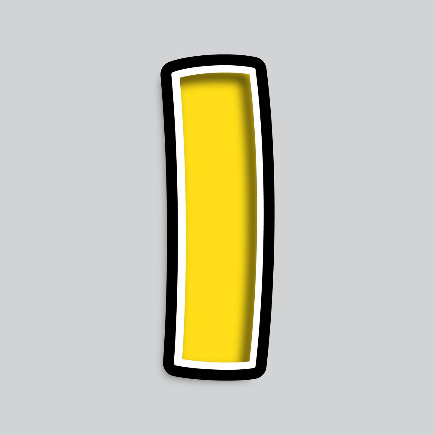 23.5” INDIVIDUAL BOUNCY YELLOW SHADOW LETTERS