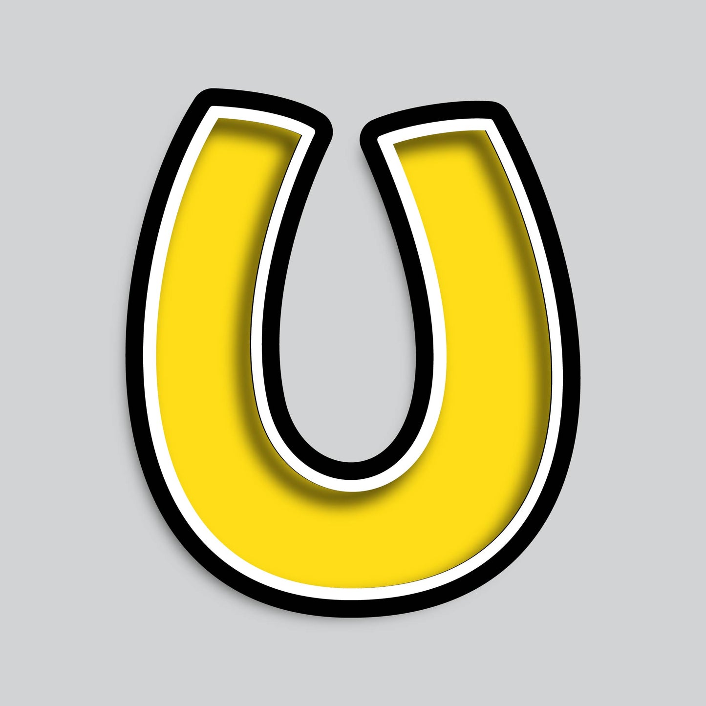 23.5” INDIVIDUAL BOUNCY YELLOW SHADOW LETTERS