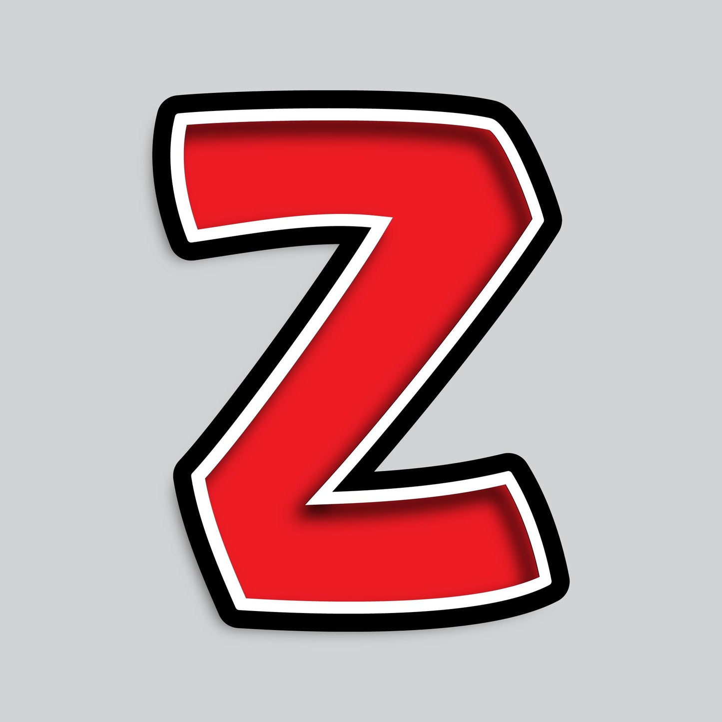 23.5” INDIVIDUAL BOUNCY RED SHADOW LETTERS