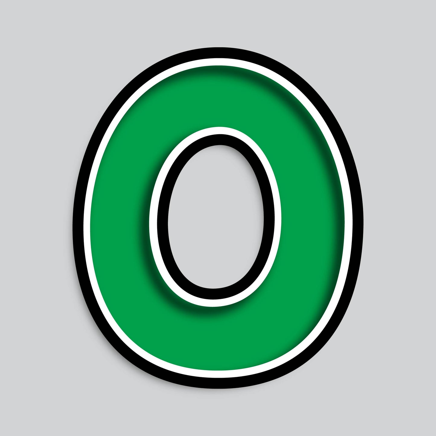 23.5" INDIVIDUAL BOUNCY GREEN SHADOW NUMBERS