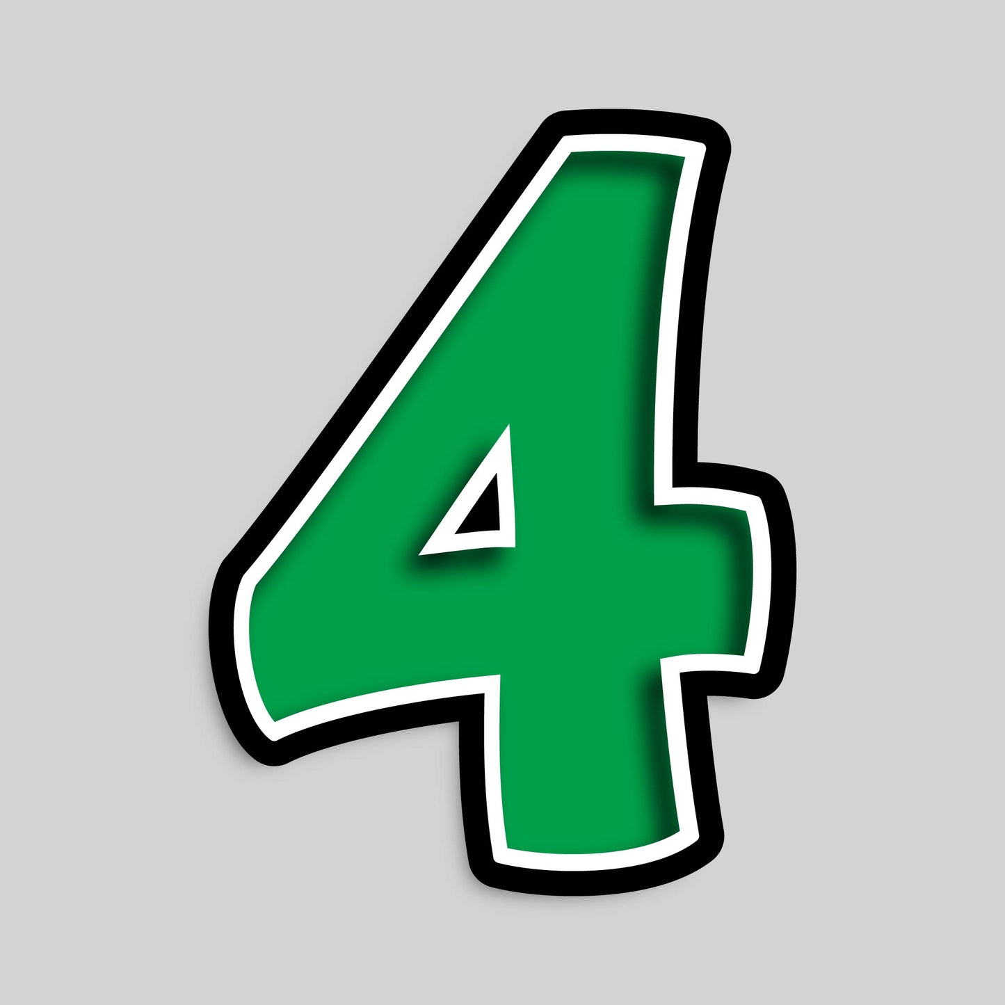 23.5" INDIVIDUAL BOUNCY GREEN SHADOW NUMBERS