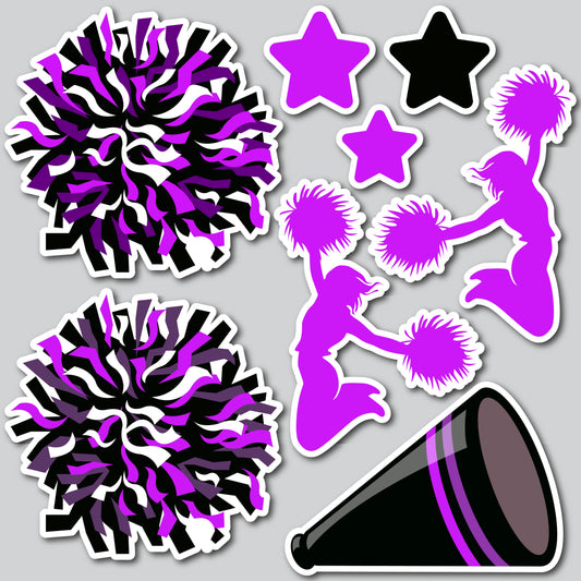 CHEERLEADER HALF SHEET - PURPLE