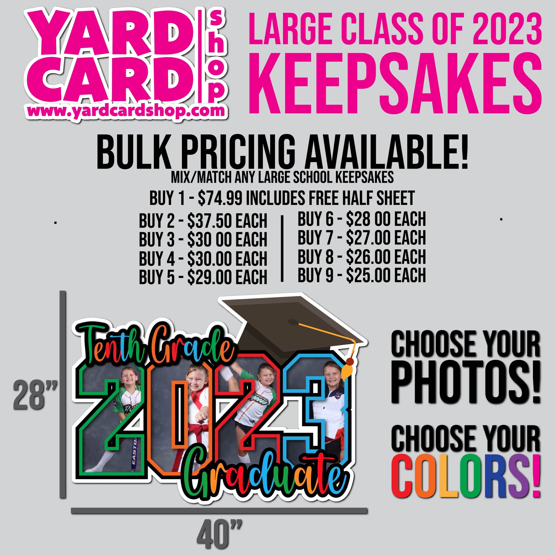 Yard Card Shop | Tenth Grade Graduate | Yard Card Lawn Decor Yard Card Shop | Tenth Grade Graduate | Yard Card Lawn Decor