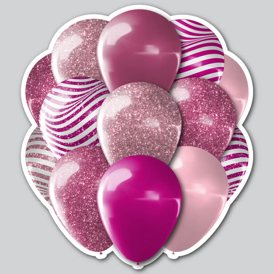 LARGE BALLOON CLUSTERS - PINK