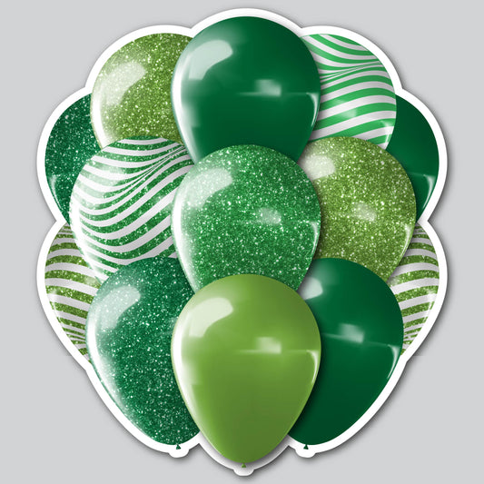LARGE BALLOON CLUSTERS - GREEN