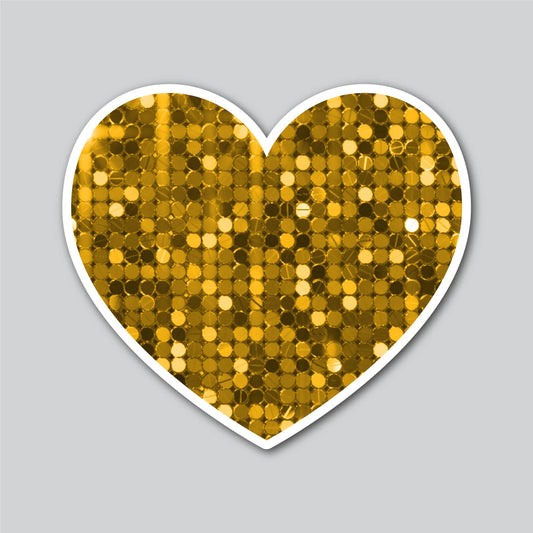 SINGLE HEART - SEQUIN GOLD