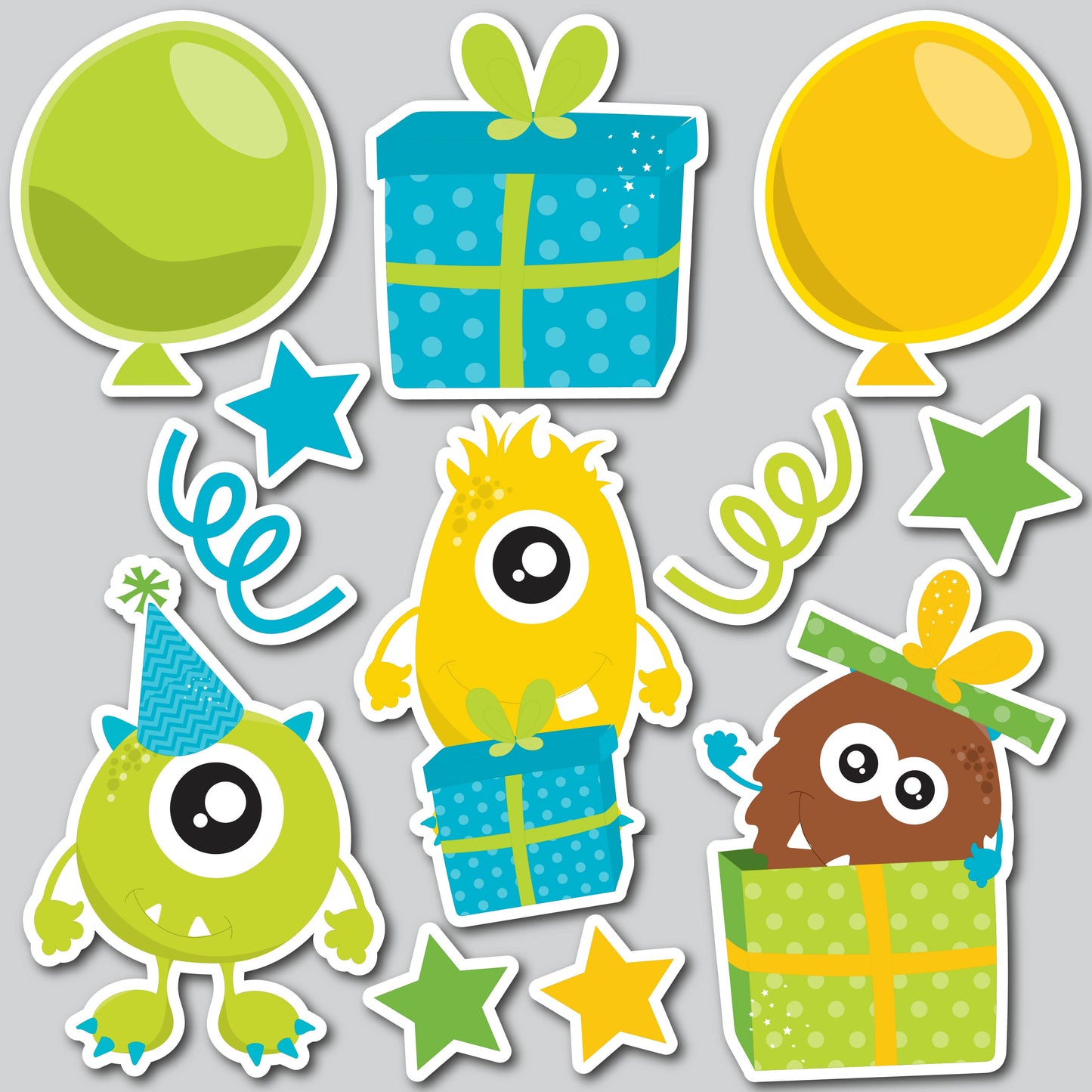 BIRTHDAY MONSTERS | Yard Card Set