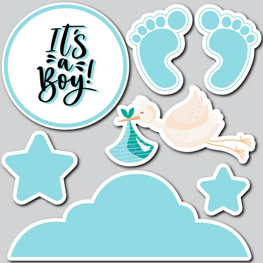 SW IT'S A BOY STORK | Yard Card Set