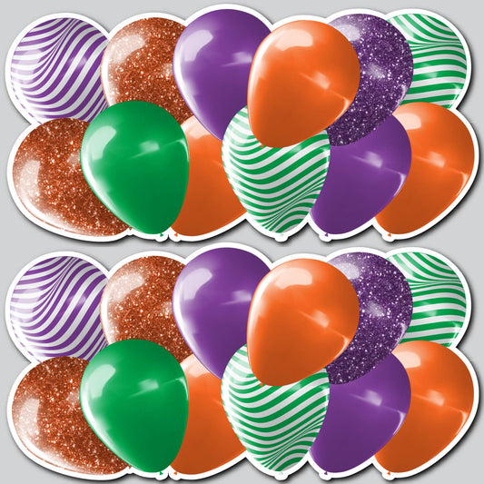 BALLOON PANEL STYLE 1 - GREEN/PURPLE/ORANGE