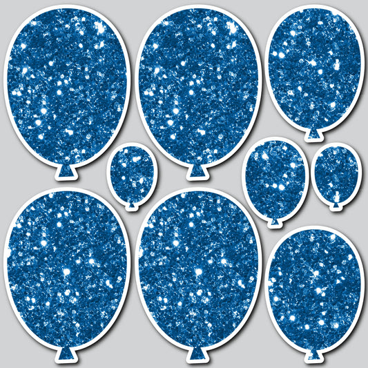 CLASSIC BALLOONS - CHUNKY GLITTER BLUE