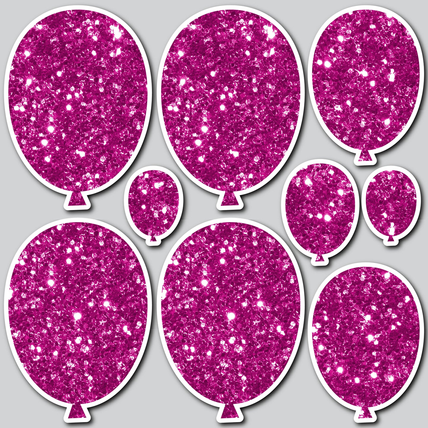 CLASSIC BALLOONS - CHUNKY GLITTER PINK