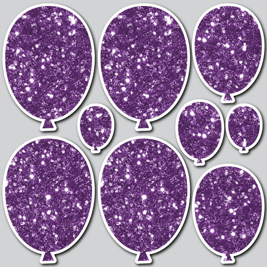 CLASSIC BALLOONS - CHUNKY GLITTER PURPLE