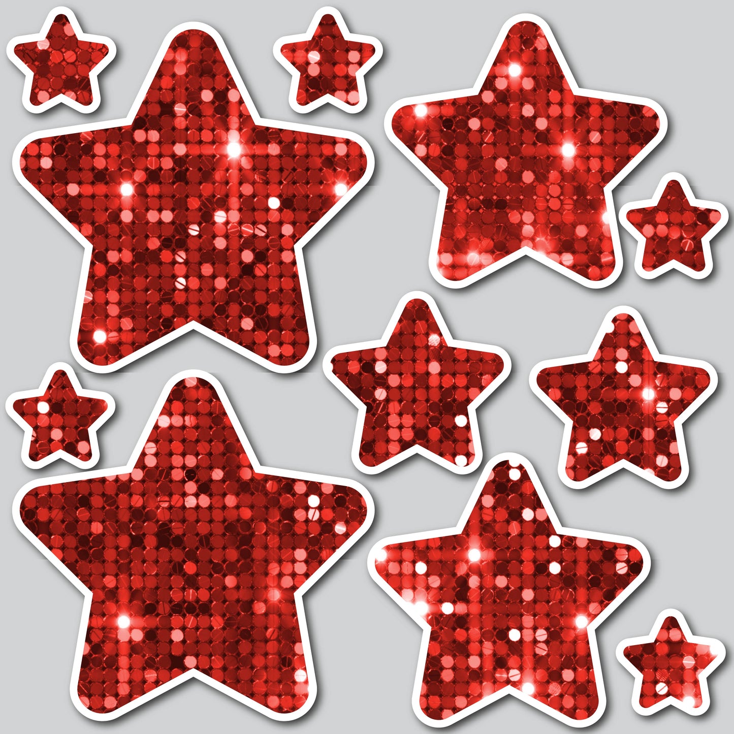 STARS - SEQUIN RED