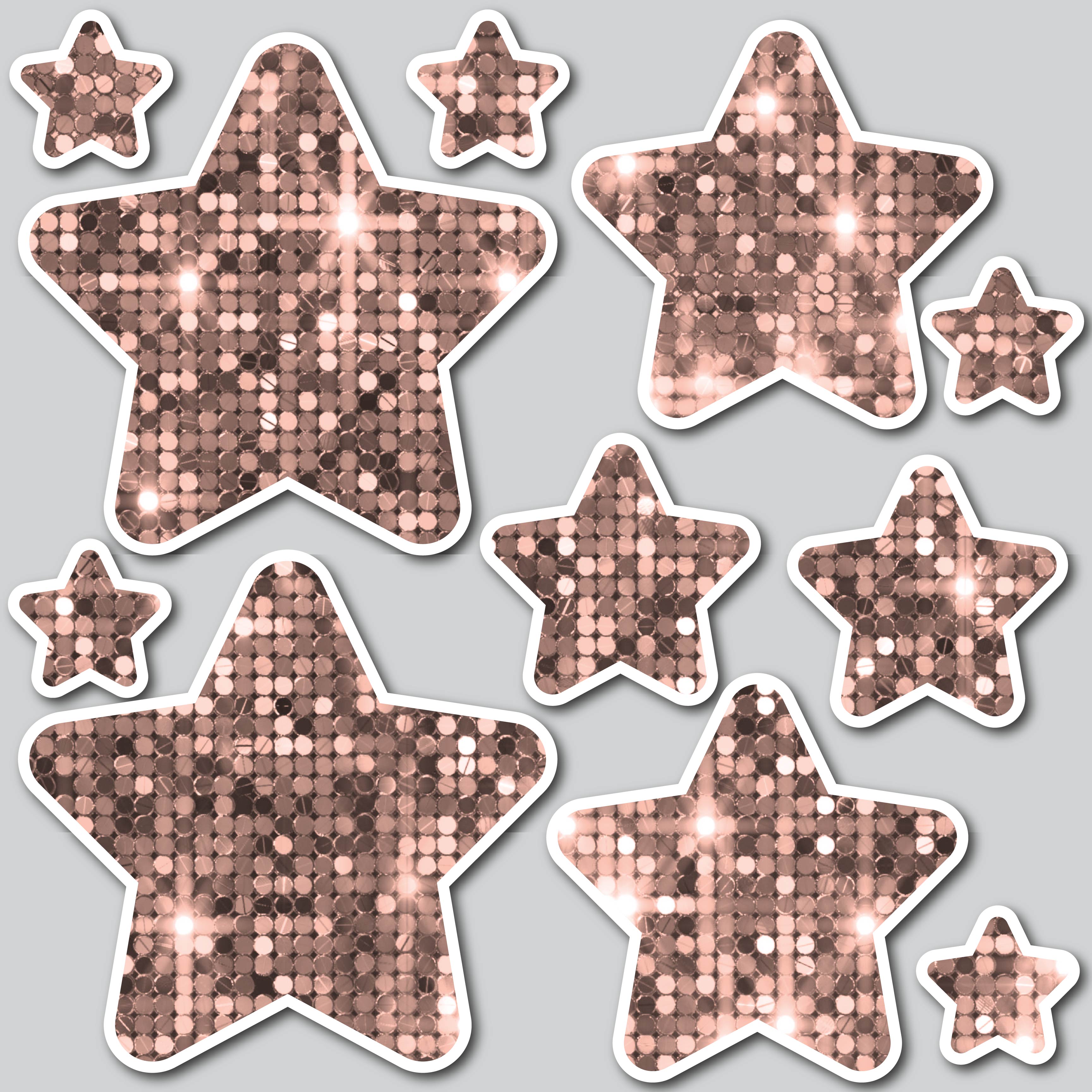 STARS - SEQUIN ROSE GOLD – Yard Card Shop