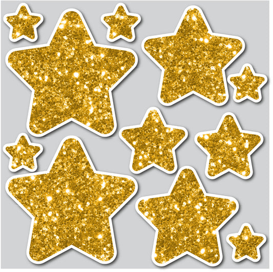 STARS - CHUNKY GLITTER GOLD