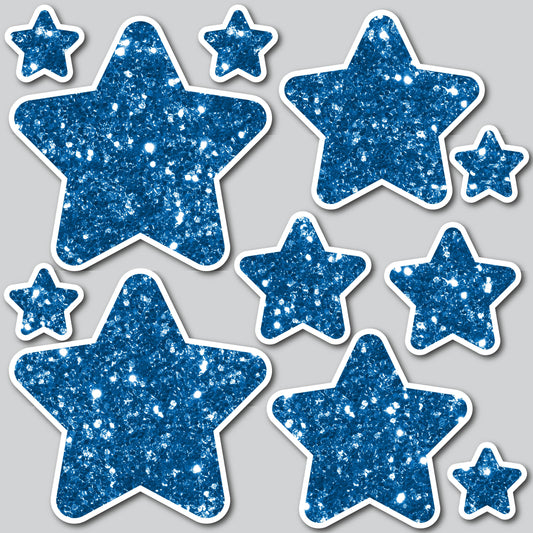 STARS - CHUNKY GLITTER BLUE