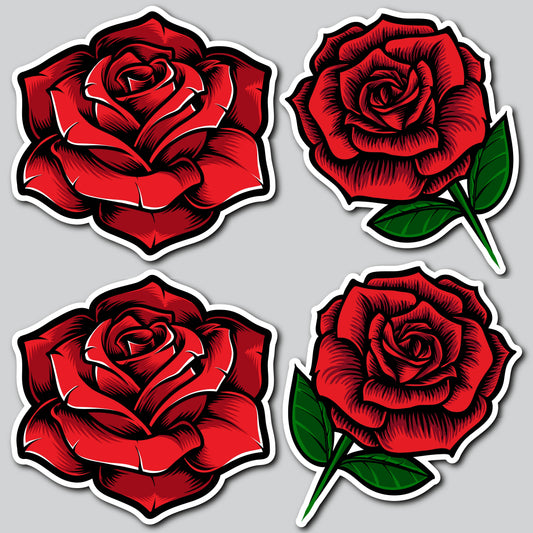 LARGE ROSES - RED