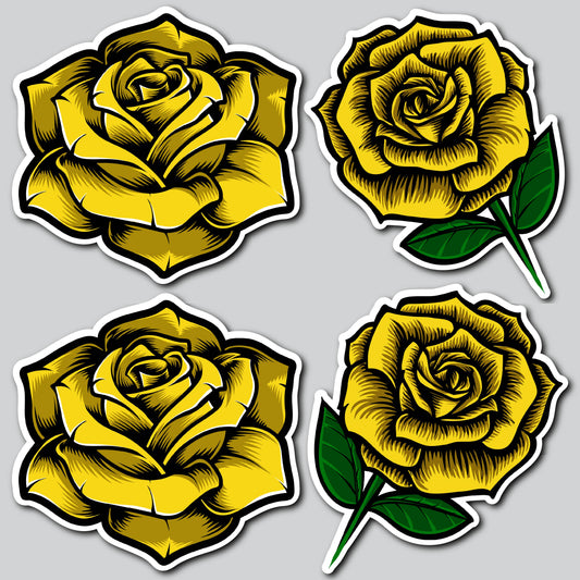 LARGE ROSES - YELLOW