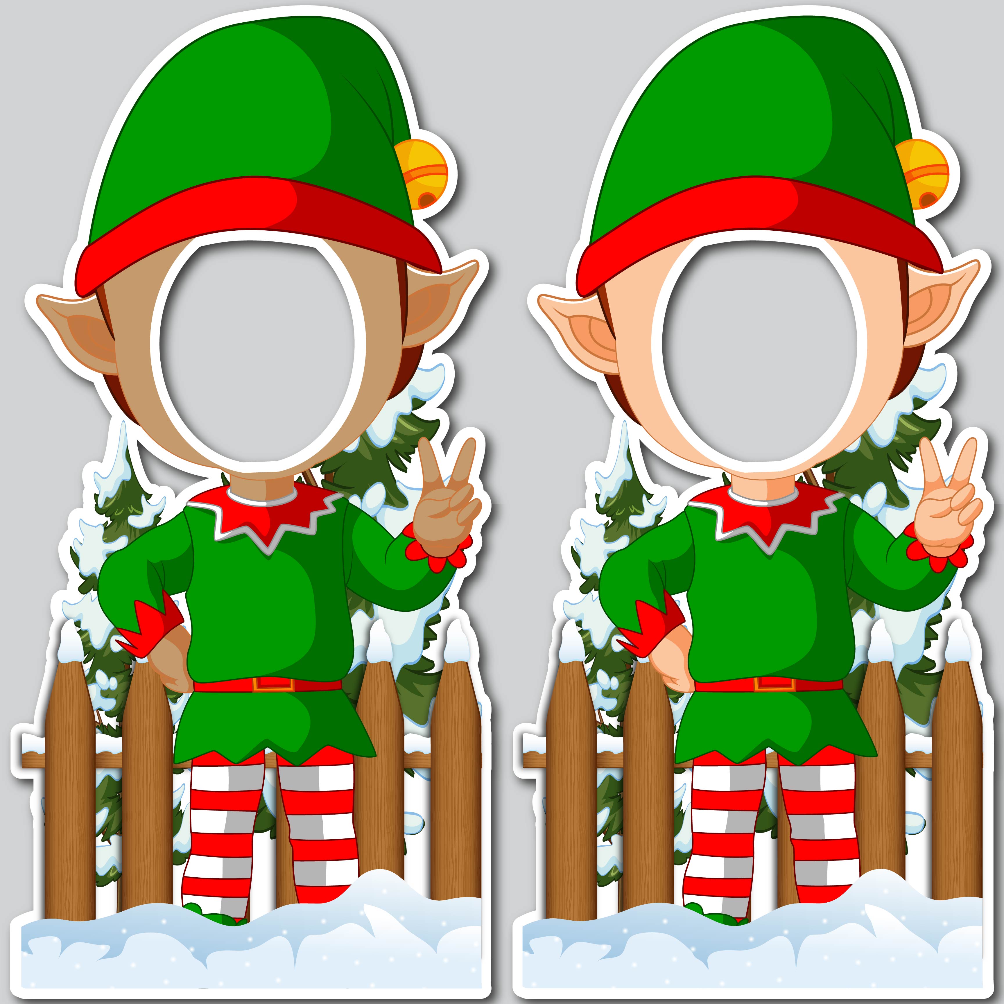 Elf Express Frame ELF SELFIE FRAMES - DARK/LIGHT SKIN TONE – Yard Card Shop